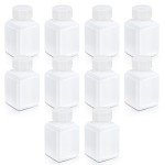 Plastic Sample Bottles with Caps, 1oz, 10 Pack