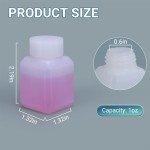Plastic Sample Bottles with Caps, 1oz, 10 Pack
