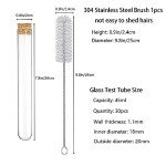 30pcs 45ml Glass Test Tubes with Cork Stoppers