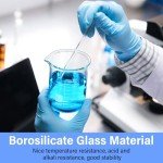 12-Pack 200ml Thick Glass Beakers with Spouts