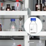 Stonylab 500ml Graduated Glass Media Storage Bottle