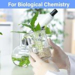 12-Pack 200ml Thick Glass Beakers with Spouts