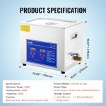 VEVOR 10L Ultrasonic Cleaner with Digital Heater