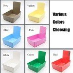 Red Plastic Dental Pans with Clip - 10 Pack