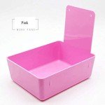 Red Plastic Dental Pans with Clip - 10 Pack