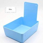 Red Plastic Dental Pans with Clip - 10 Pack