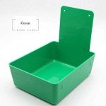 Red Plastic Dental Pans with Clip - 10 Pack