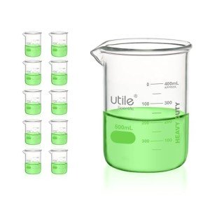 500ml Beaker Set - 10pcs Borosilicate Glass