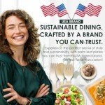 Palm Leaf Oval Plates - 25 Pack, 7.5"x10.5