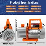 3.5CFM 110V Single Stage Rotary Vane Vacuum Pump