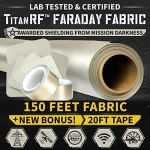 TitanRF Faraday Fabric Kit - 50 Yards, 44" Wide