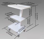 Multi-Function Dentist Cart with Weigh Scale and Wheels