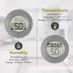 Atogou 3-Pack Mini Digital Hygrometer & Thermometer