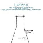 StonyLab 2000ml Borosilicate Glass Filtering Flask