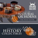 Viking Horn Drinking Cups with Axe Bottle Opener