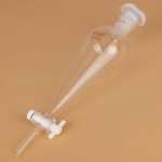 Borosilicate Glass Separatory Funnel with Stopcock, 250 ml