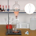 Borosilicate Glass Separatory Funnel with Stopcock, 250 ml