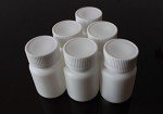 50PCS White Plastic Vials with Screw Caps (60ml)