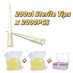 200µL Gamma Sterile Pipette Tips – 2000 Pack