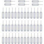 100PCS Clear Plastic Squeeze Pipettes for Desserts