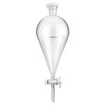 QWORK 1000ml Separating Funnel with PTFE Plug