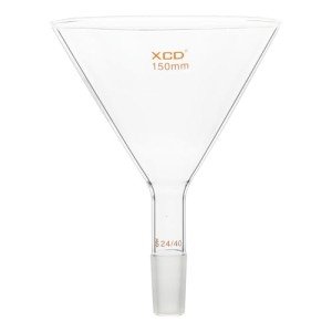 Borosilicate Glass Filter Funnel with Short Stem