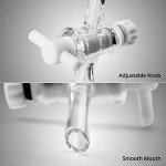 QWORK 1000ml Separating Funnel with PTFE Plug