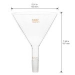 Borosilicate Glass Filter Funnel with Short Stem