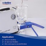 COBETTER 100-Pack 47mm PTFE Membrane Filters