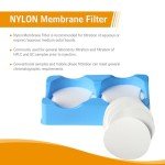 100PCS 47mm Nylon Membrane Disc Filters, 0.22um