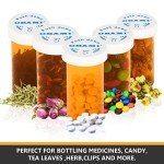 Child Resistant Plastic Pill Bottles - 12 Pack