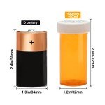 Child Resistant Plastic Pill Bottles - 12 Pack