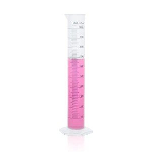 1000ml Plastic Measuring Cylinder with Blue Graduation