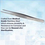 Stainless Steel Precision Thumb Forceps Tweezers 5.5