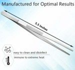 Stainless Steel Precision Thumb Forceps Tweezers 5.5
