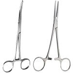 2 Piece Stainless Steel 8" Hemostat Set