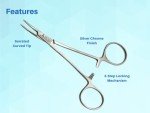 Curved 5-Inch Mosquito Forceps by Artman Instruments