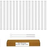 15 pcs Borosilicate Glass Tubes for Lab Use