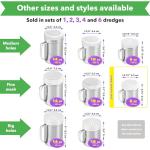 Powdered Sugar Shaker Duster with Handle - 2 Pack