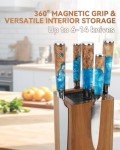 KUCHEASY 360° Magnetic Knife Block Storage Holder