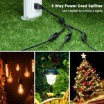 3 Prong Y Power Splitter Extension Cord (3 Pack)