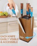 KUCHEASY 360° Magnetic Knife Block Storage Holder