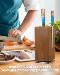 KUCHEASY 360° Magnetic Knife Block Storage Holder