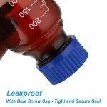 6 Pack 50ml Borosilicate Glass Storage Bottles