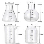 Mini Science Beaker and Flask Shot Glass Set