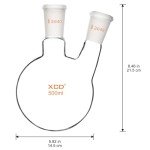 XCD 500 ml Round Bottom Flask with 2 Necks