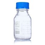250mL Globe Glass Media Bottles with GL45 Caps