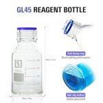 250ml Graduated Glass Round Media Storage Bottle