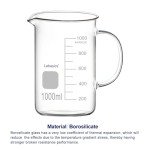 Borosilicate Glass Graduated Beaker, 1000 ml