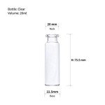 20mL Clear Glass Headspace Vials (Pack of 100)